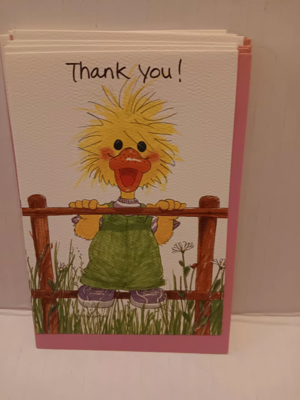 Vintage 1993 Suzy's Zoo Thank You Greeting Cards Set Of 6 Unused